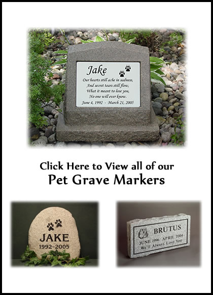 Pet Grave Markers