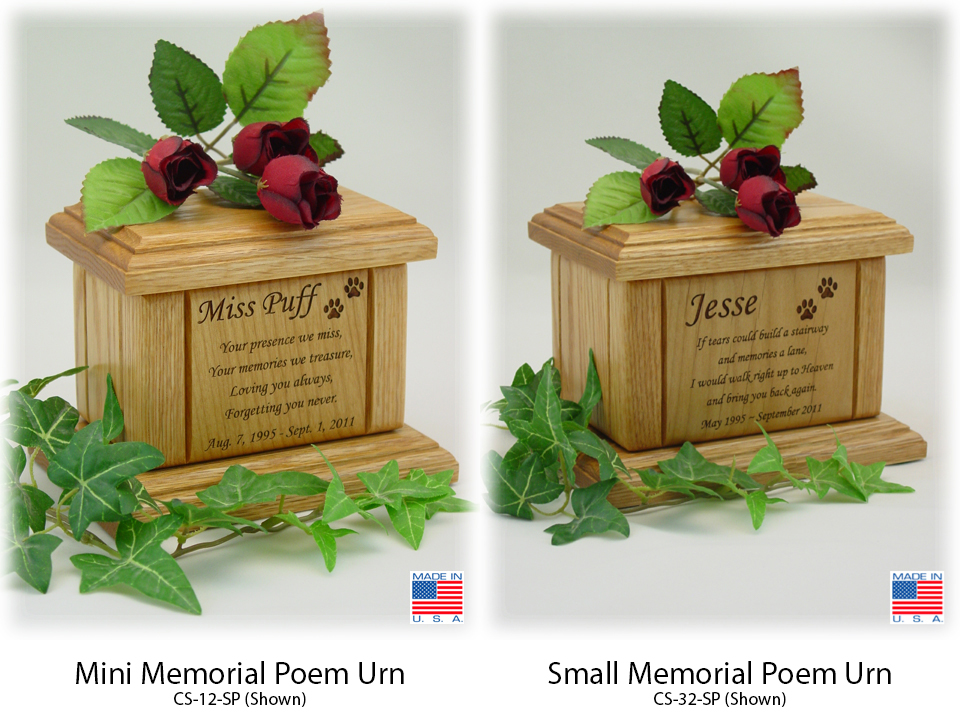 Poem Pet Urn - Small