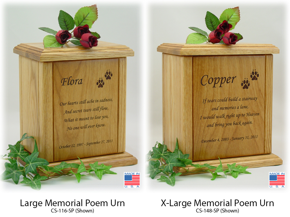 Poem Pet Urn - Large