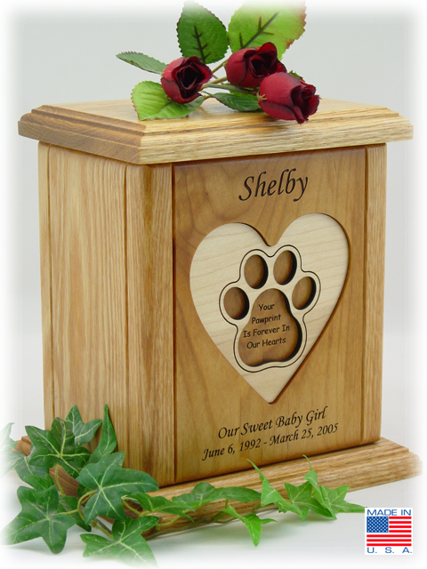 Paw Print Pet Urns