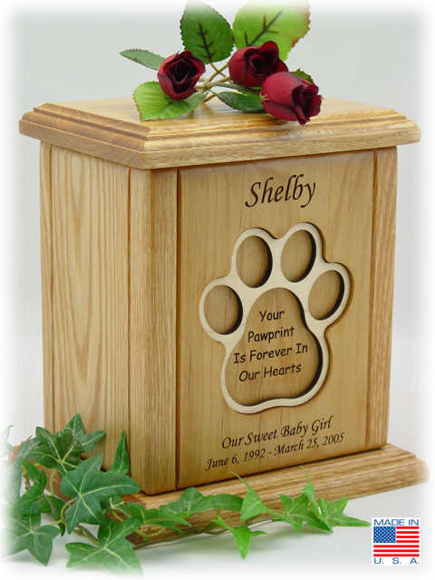 Paw Print Pet Urns