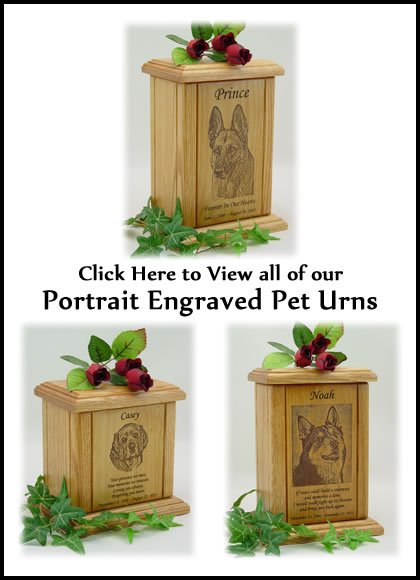 Photo Engraved Pet Urns